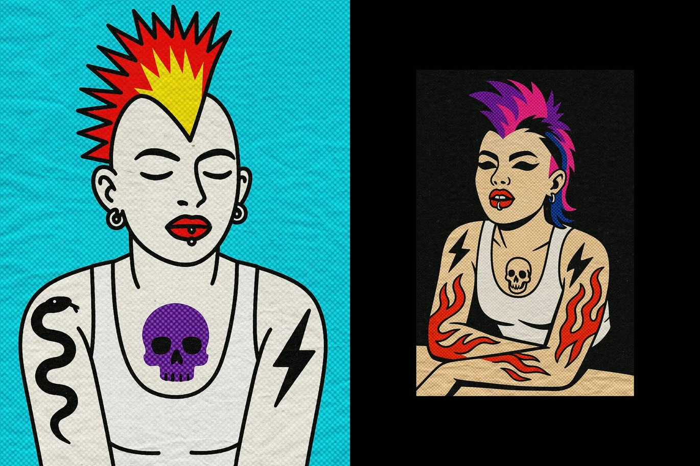 22 Classy Halftone Photoshop Effects Bundle - Photoboto