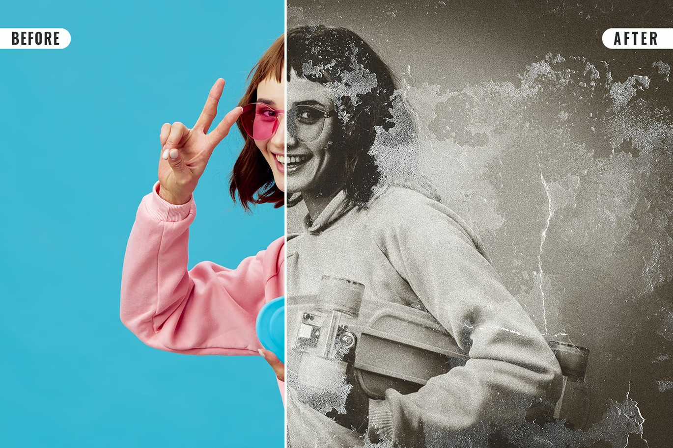 18 Charming Retro Photoshop Templates Bundle - Photoboto