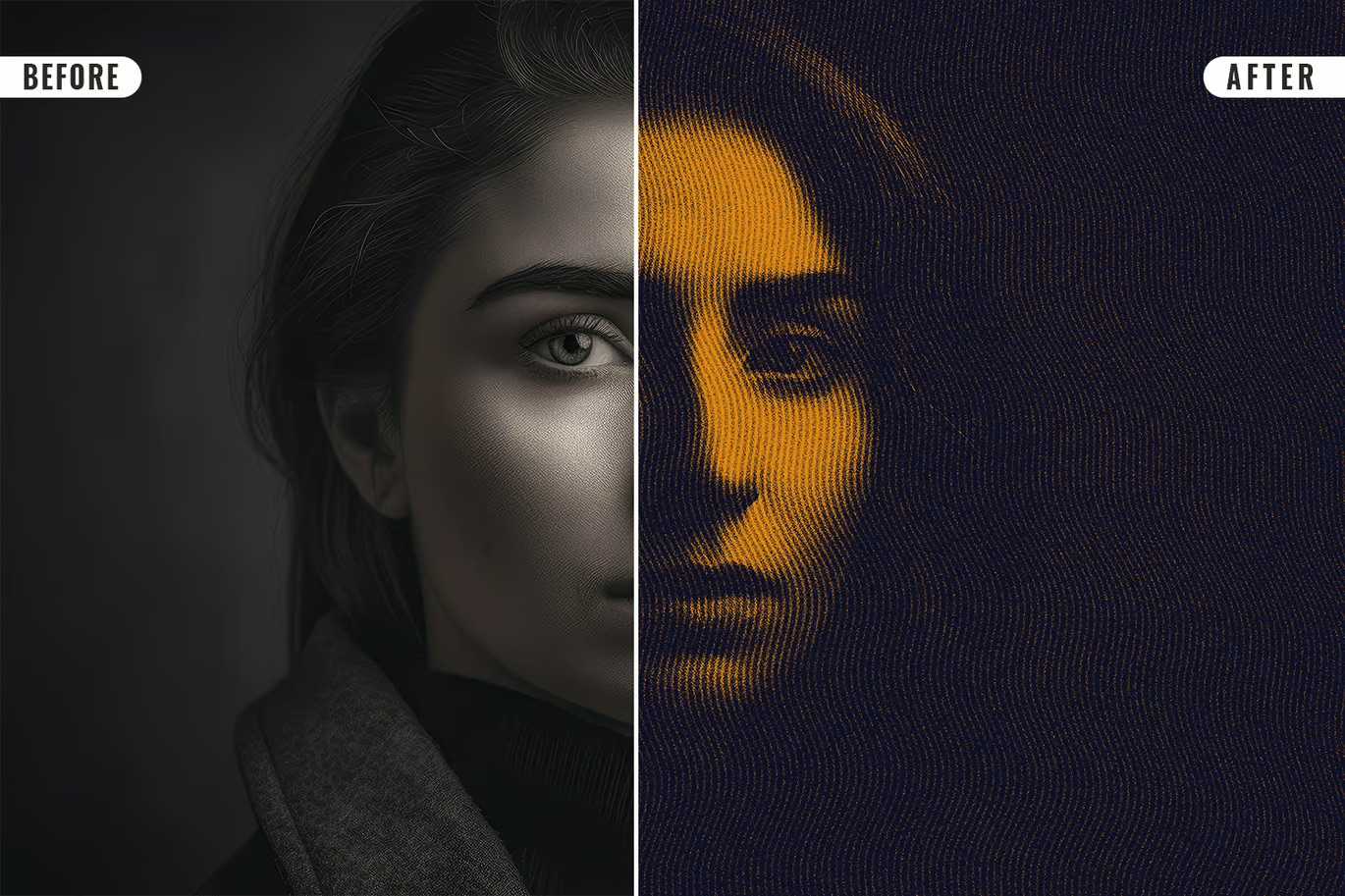 16 Retro Engraved Photoshop Templates Bundle - Photoboto