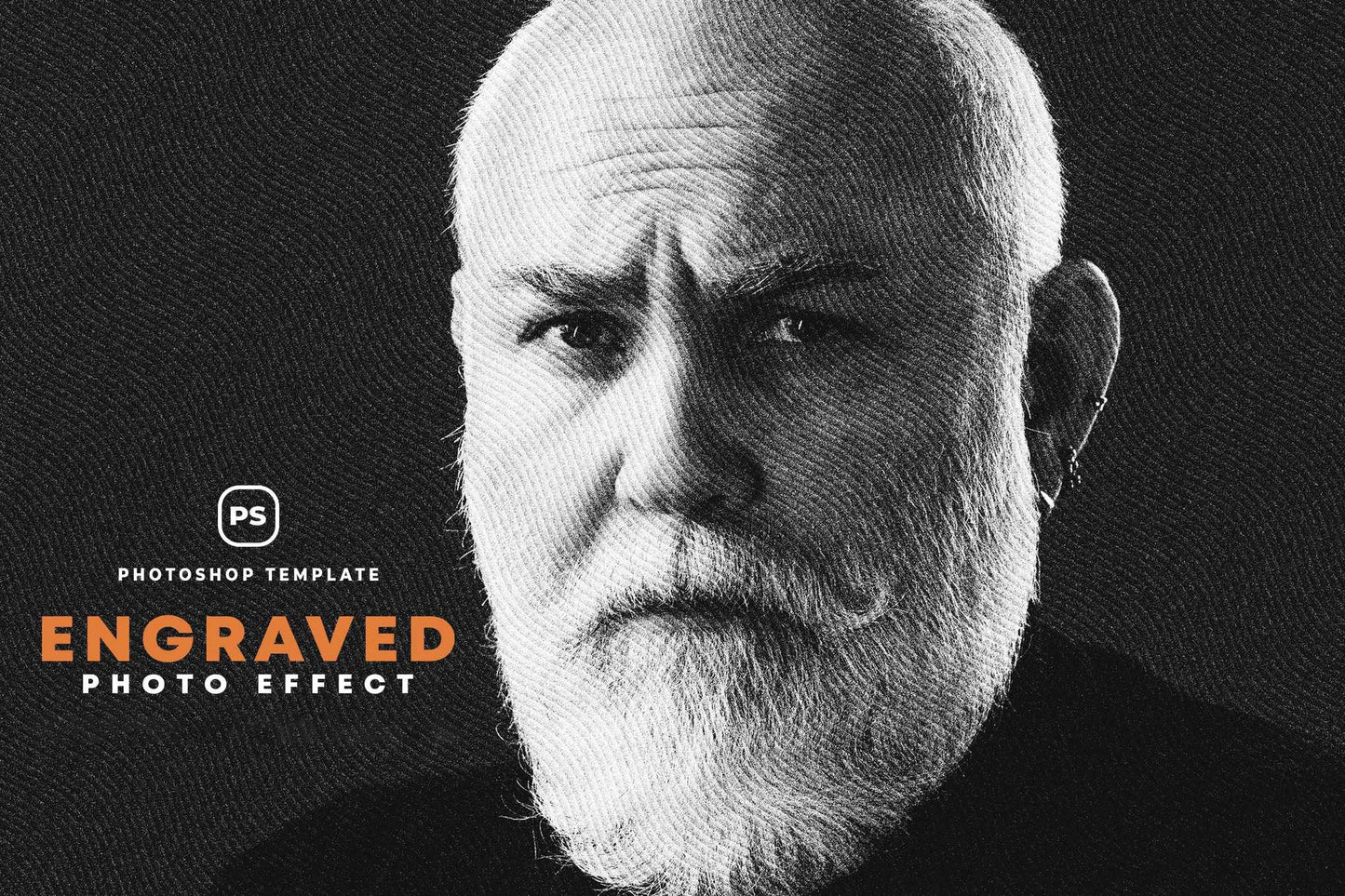16 Retro Engraved Photoshop Templates Bundle - Photoboto
