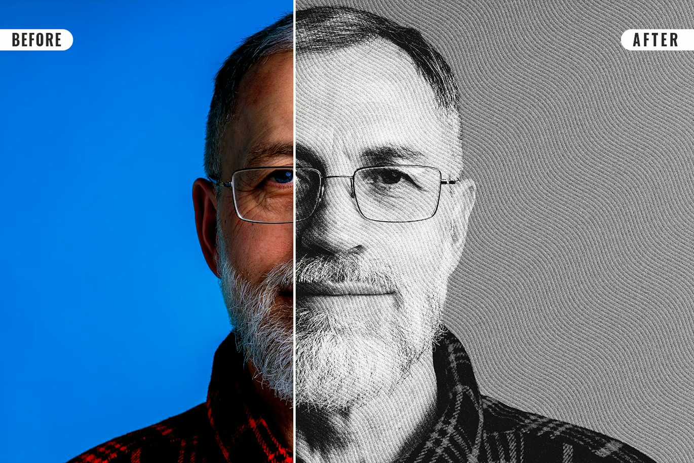 16 Retro Engraved Photoshop Templates Bundle - Photoboto