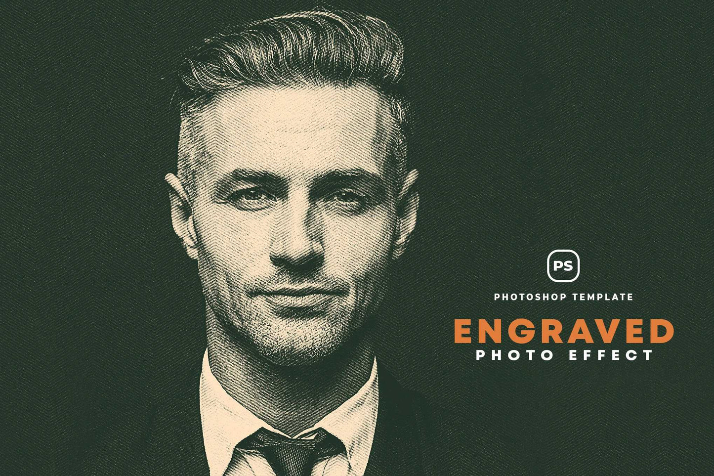 16 Retro Engraved Photoshop Templates Bundle - Photoboto