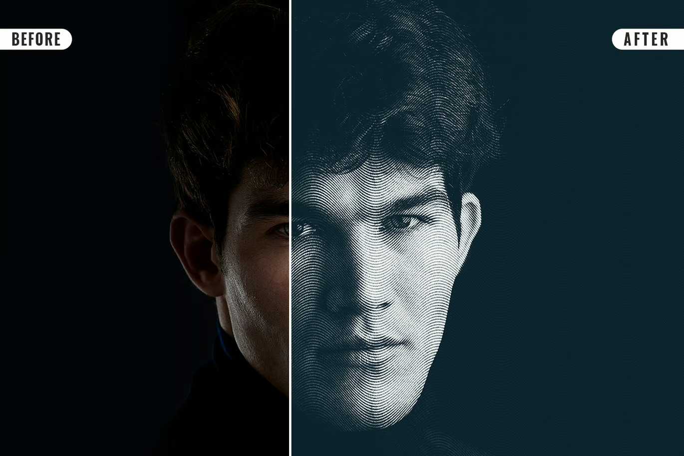 16 Retro Engraved Photoshop Templates Bundle - Photoboto