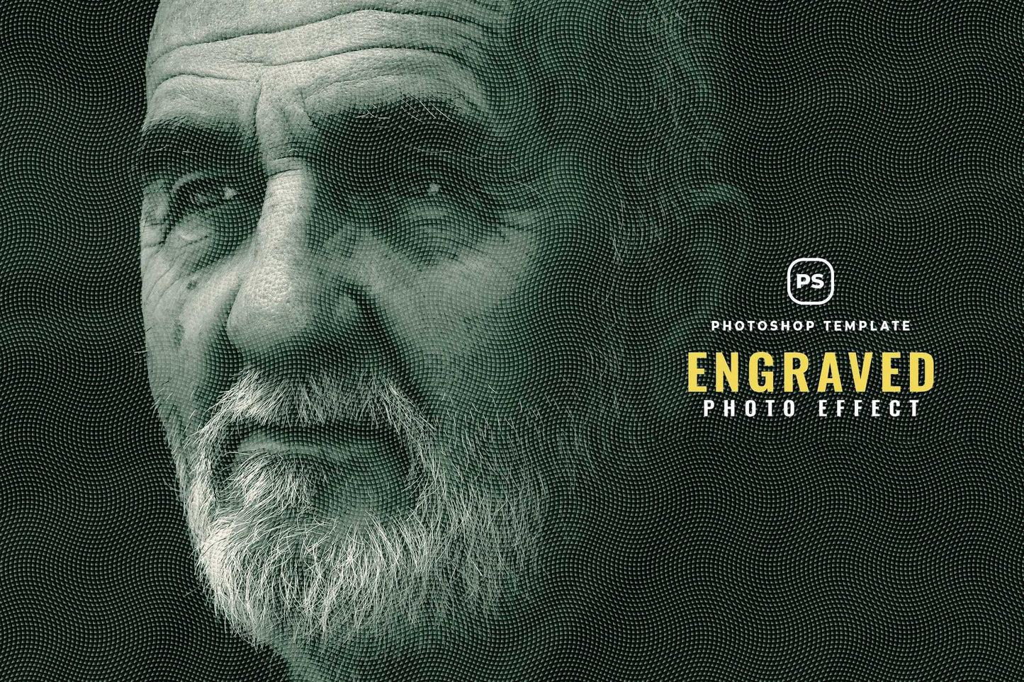 16 Retro Engraved Photoshop Templates Bundle - Photoboto