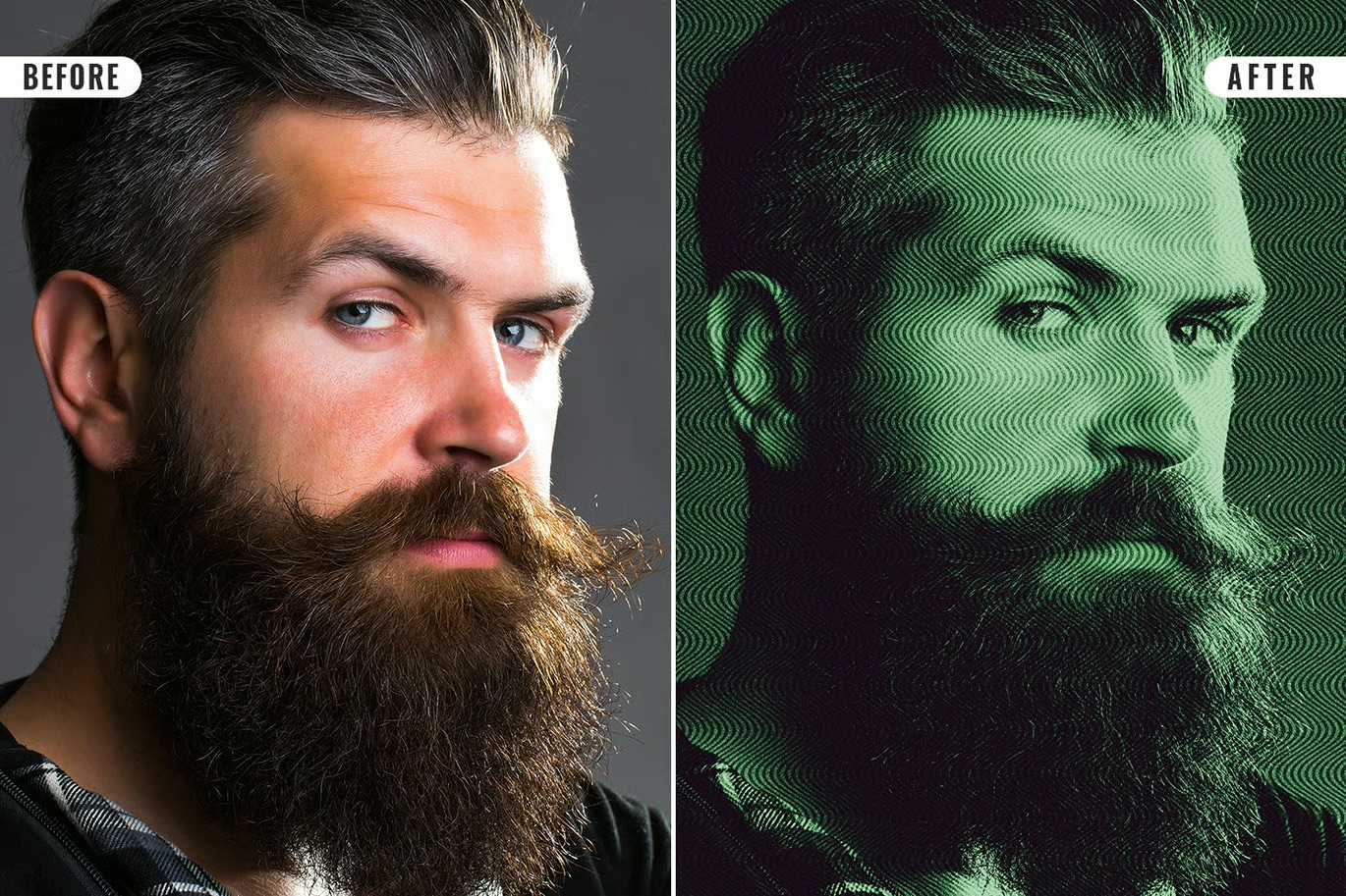 16 Retro Engraved Photoshop Templates Bundle - Photoboto