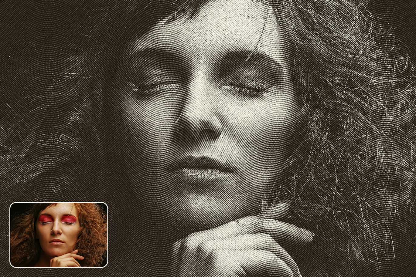 16 Retro Engraved Photoshop Templates Bundle - Photoboto