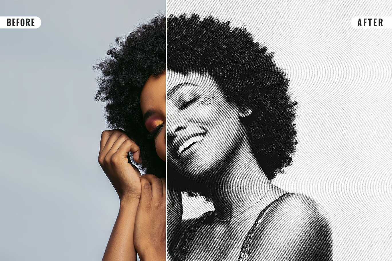 16 Retro Engraved Photoshop Templates Bundle - Photoboto