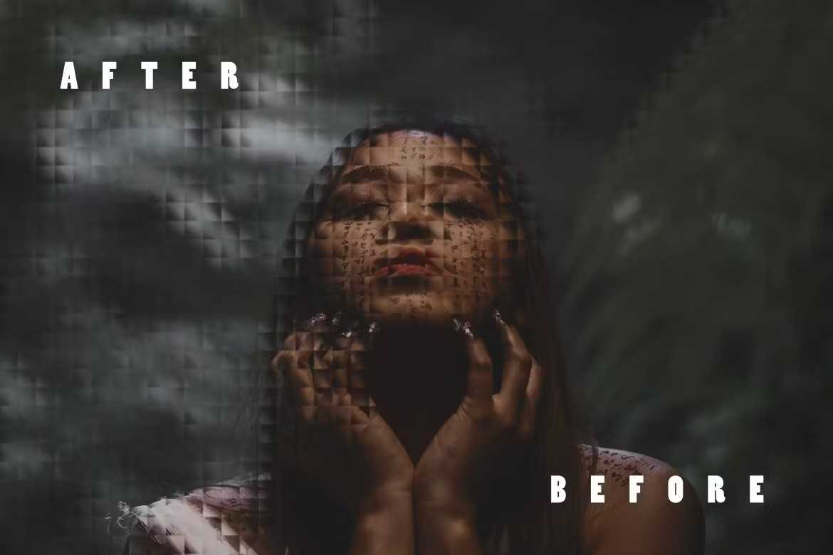 16 Glass Illusions Photoshop Templates Bundle - Photoboto