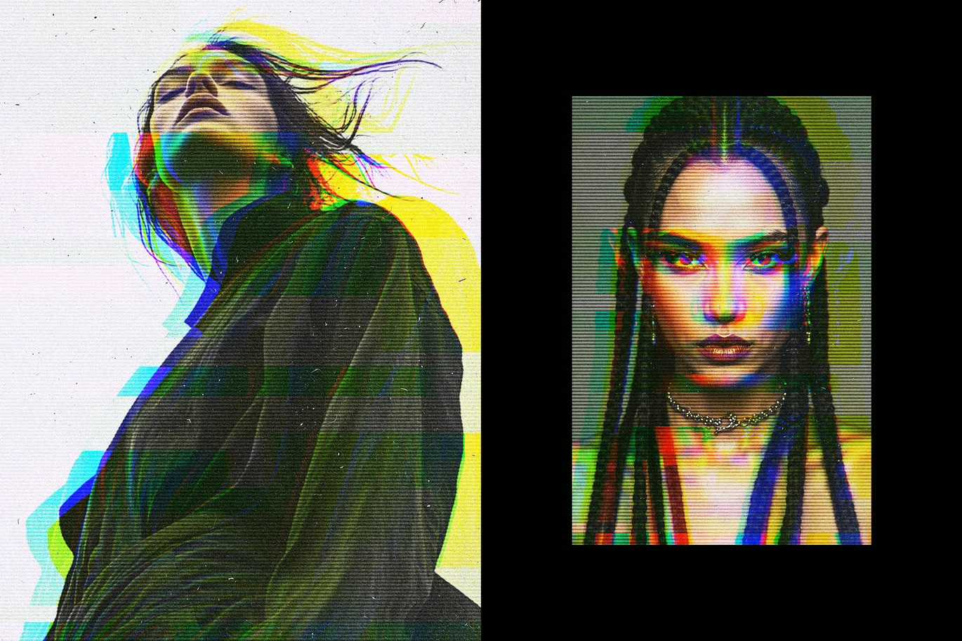 23-In-1 Cyber Tech Photoshop Effects Bundle - Photoboto