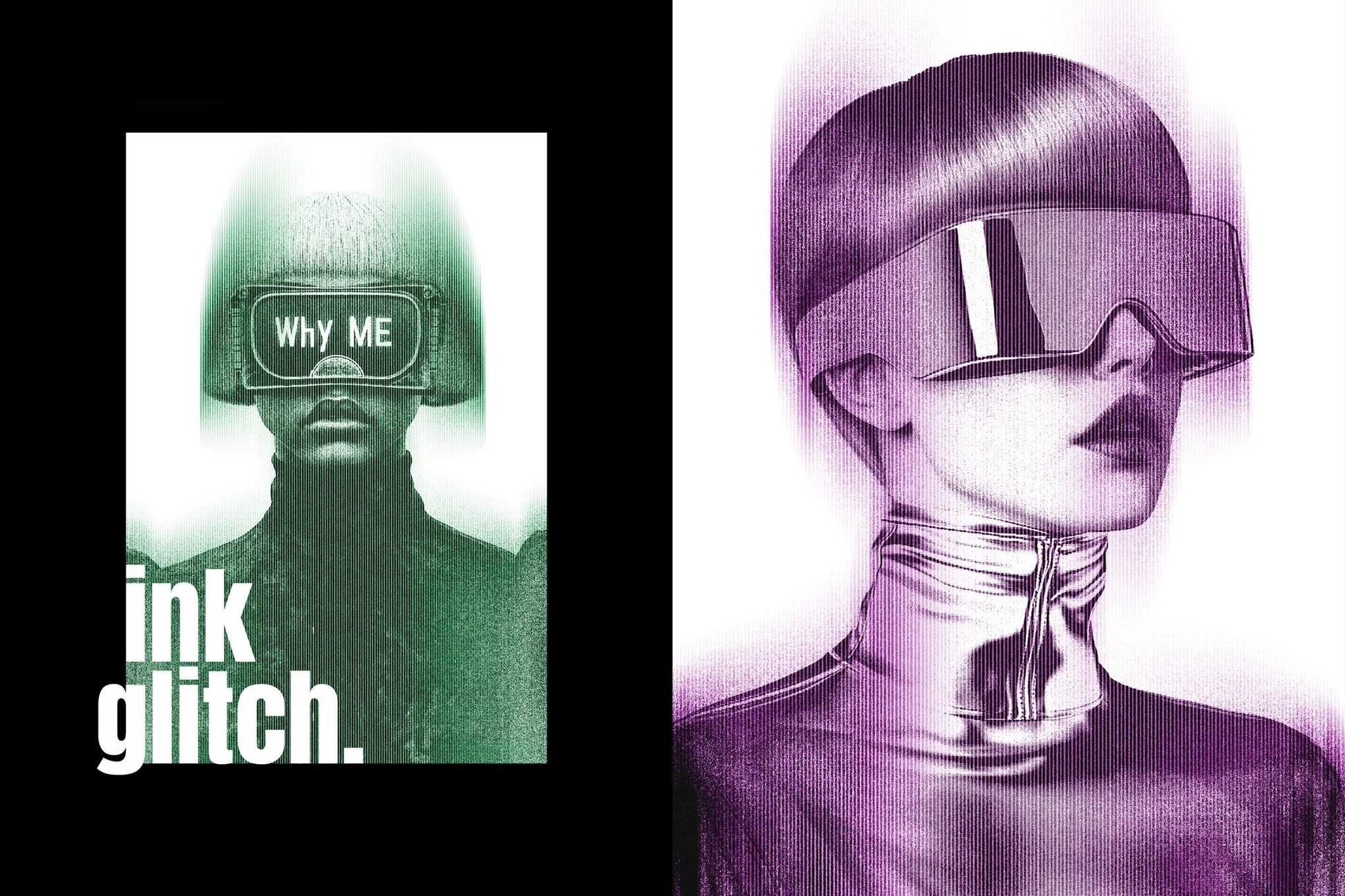 23-In-1 Cyber Tech Photoshop Effects Bundle - Photoboto