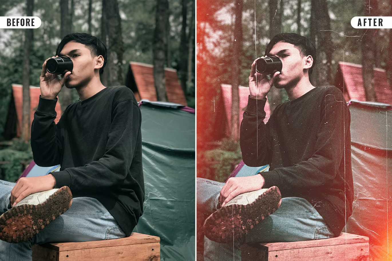 26 Grainy Photoshop Templates Collection - Photoboto