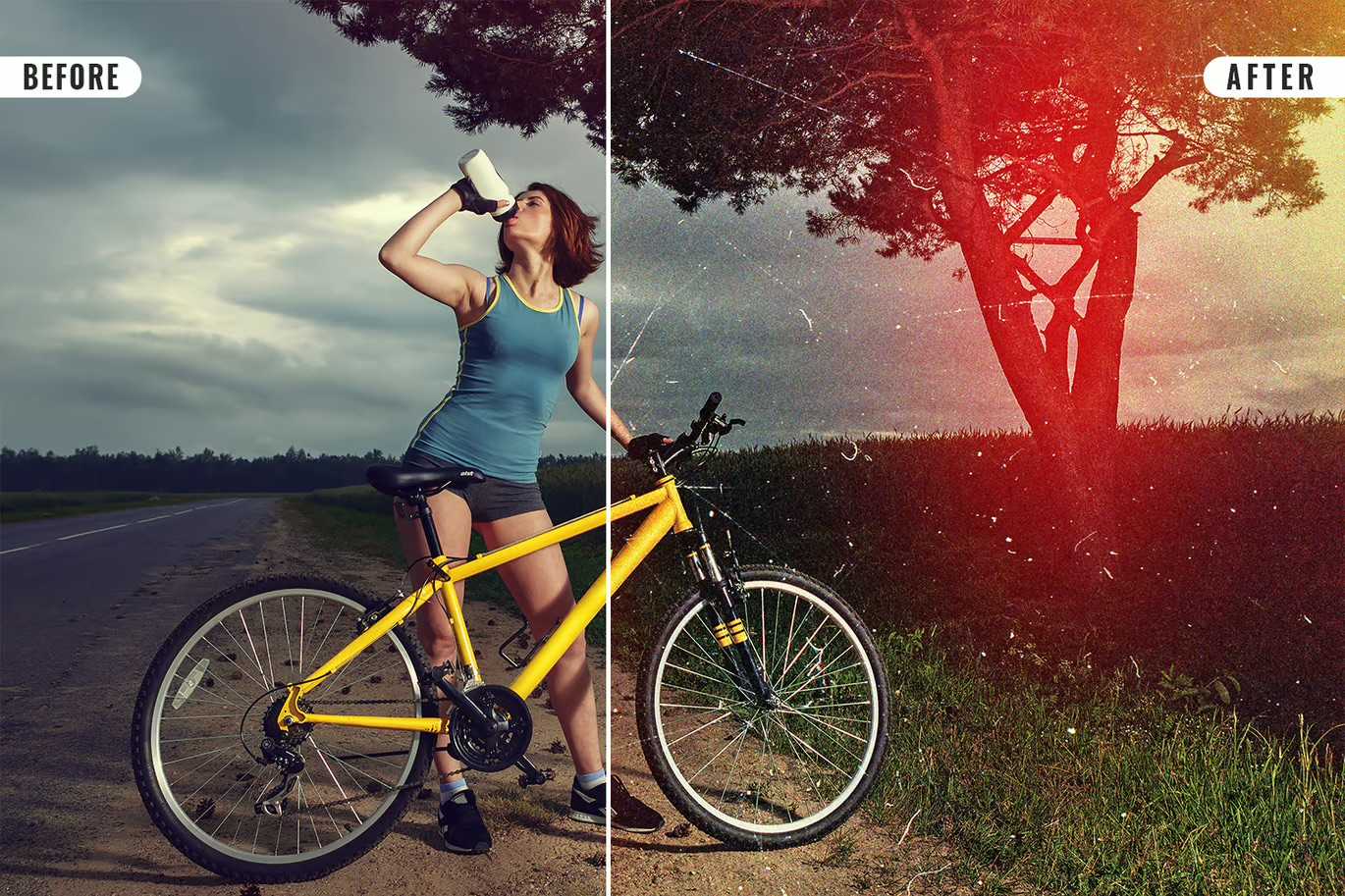 26 Grainy Photoshop Templates Collection - Photoboto