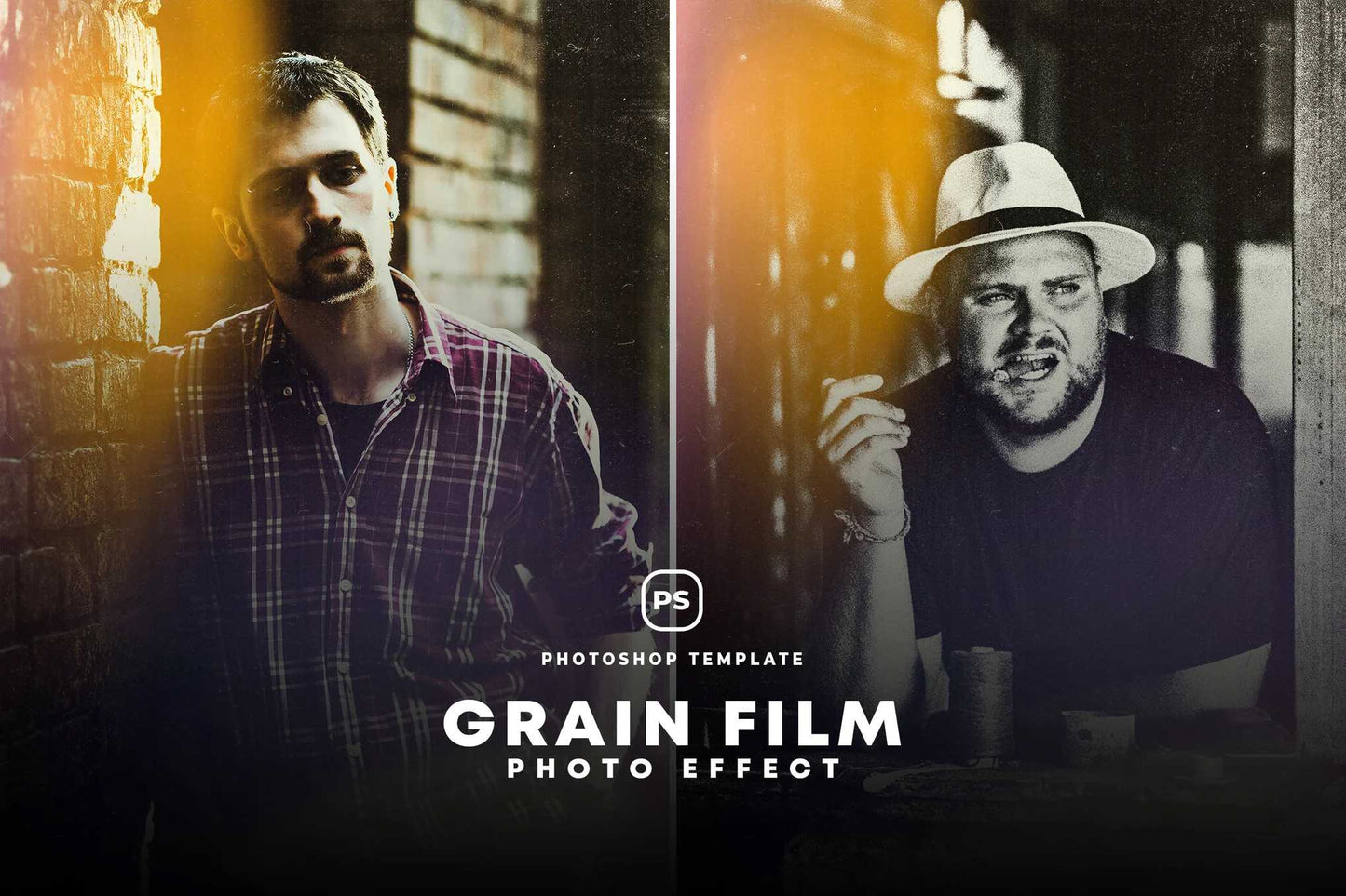 26 Grainy Photoshop Templates Collection - Photoboto