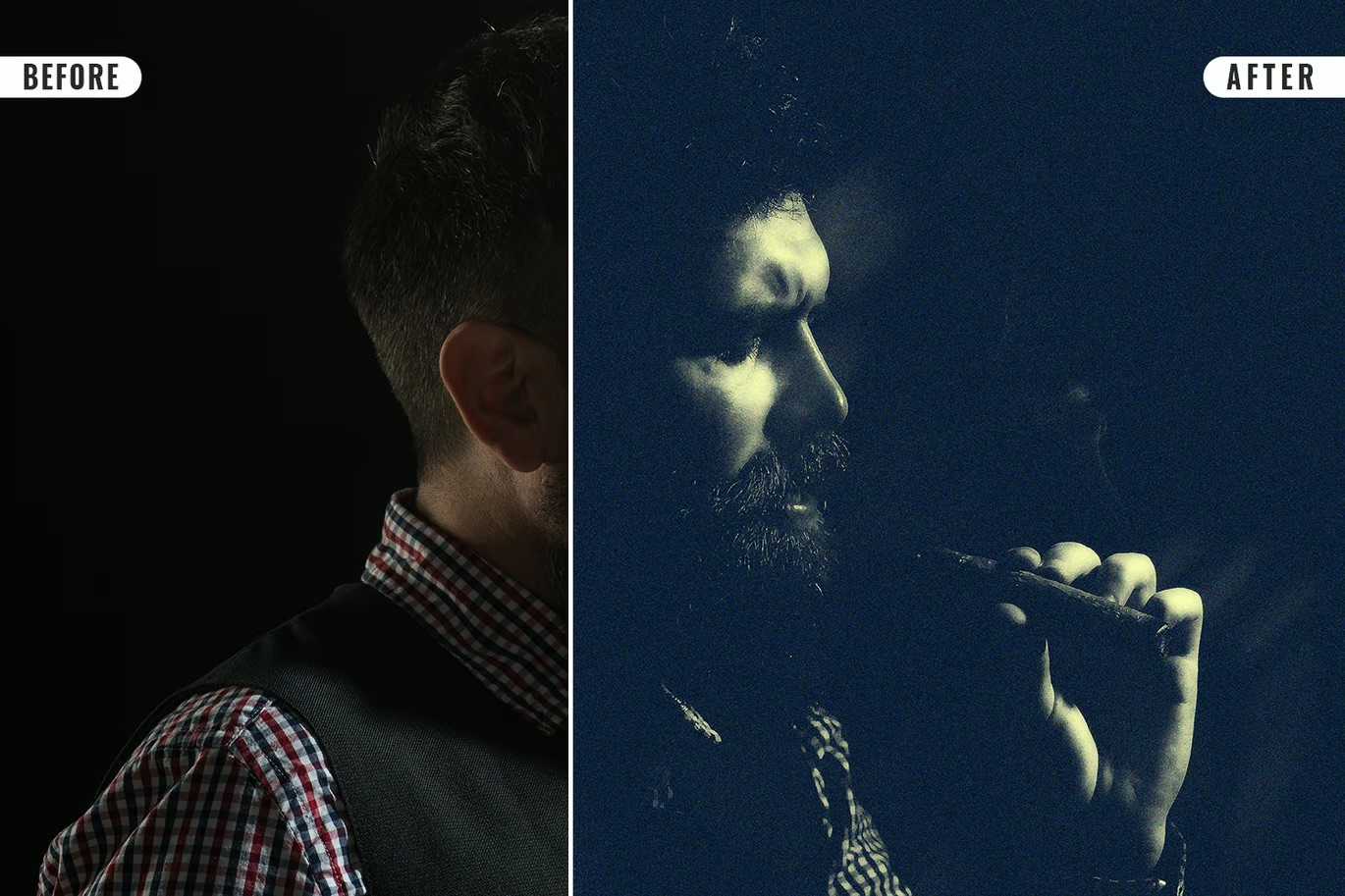 26 Grainy Photoshop Templates Collection - Photoboto