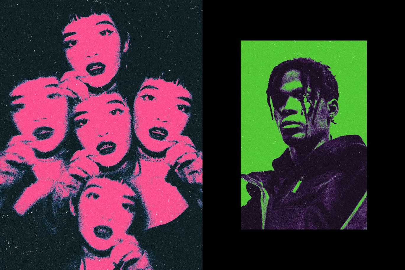 21 Screenprint Photoshop Effects Bundle - Photoboto