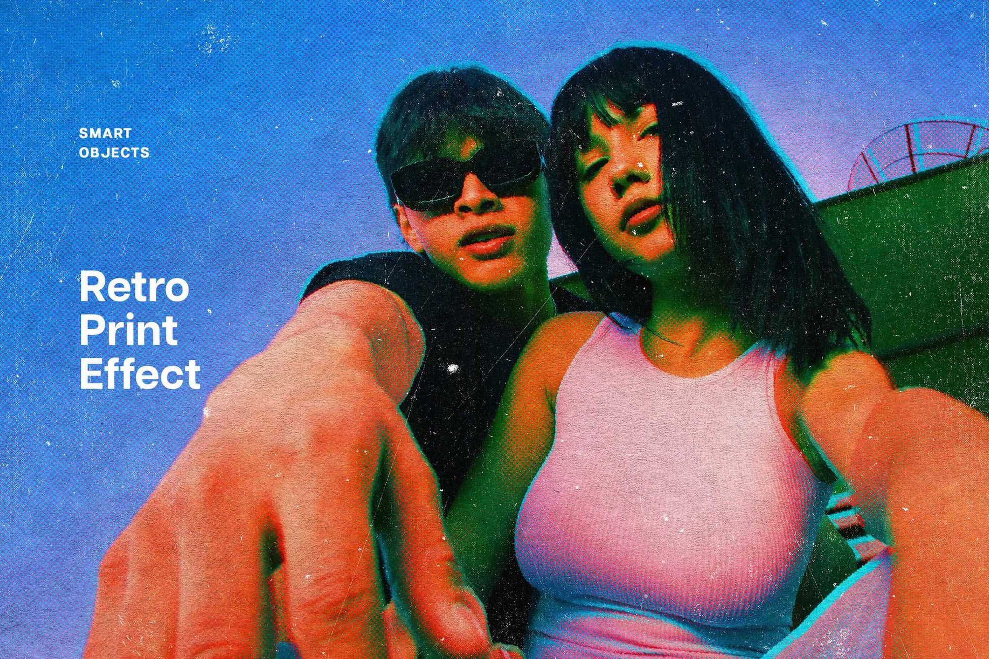 21 Retro Print Photoshop Effects Bundle - Photoboto