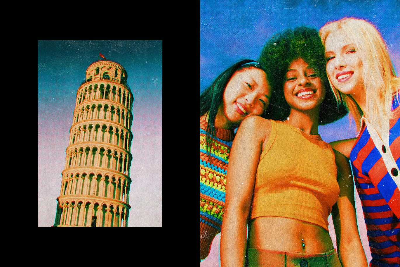 21 Retro Print Photoshop Effects Bundle