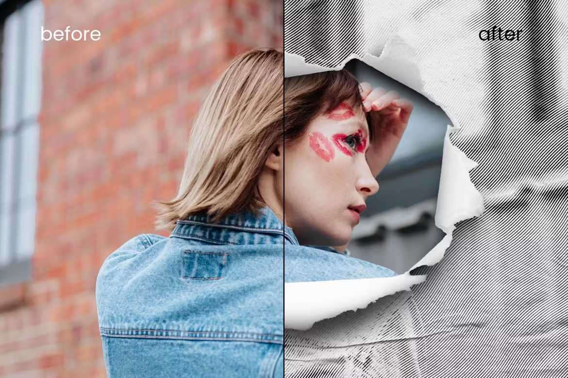 34 Torn Paper Photoshop Templates Bundle - Photoboto