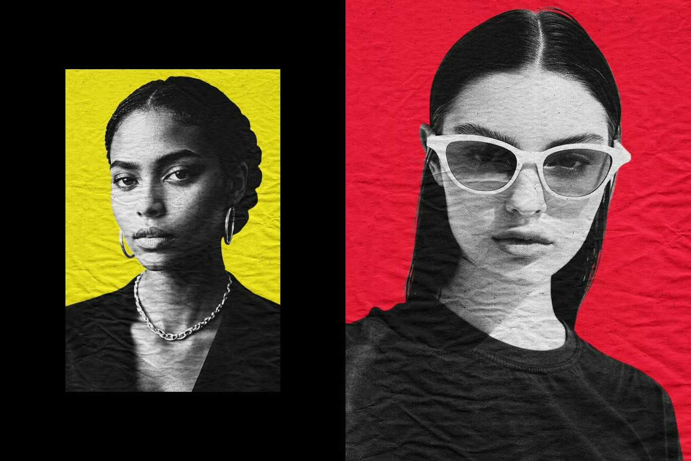 21 Screenprint Photoshop Effects Bundle