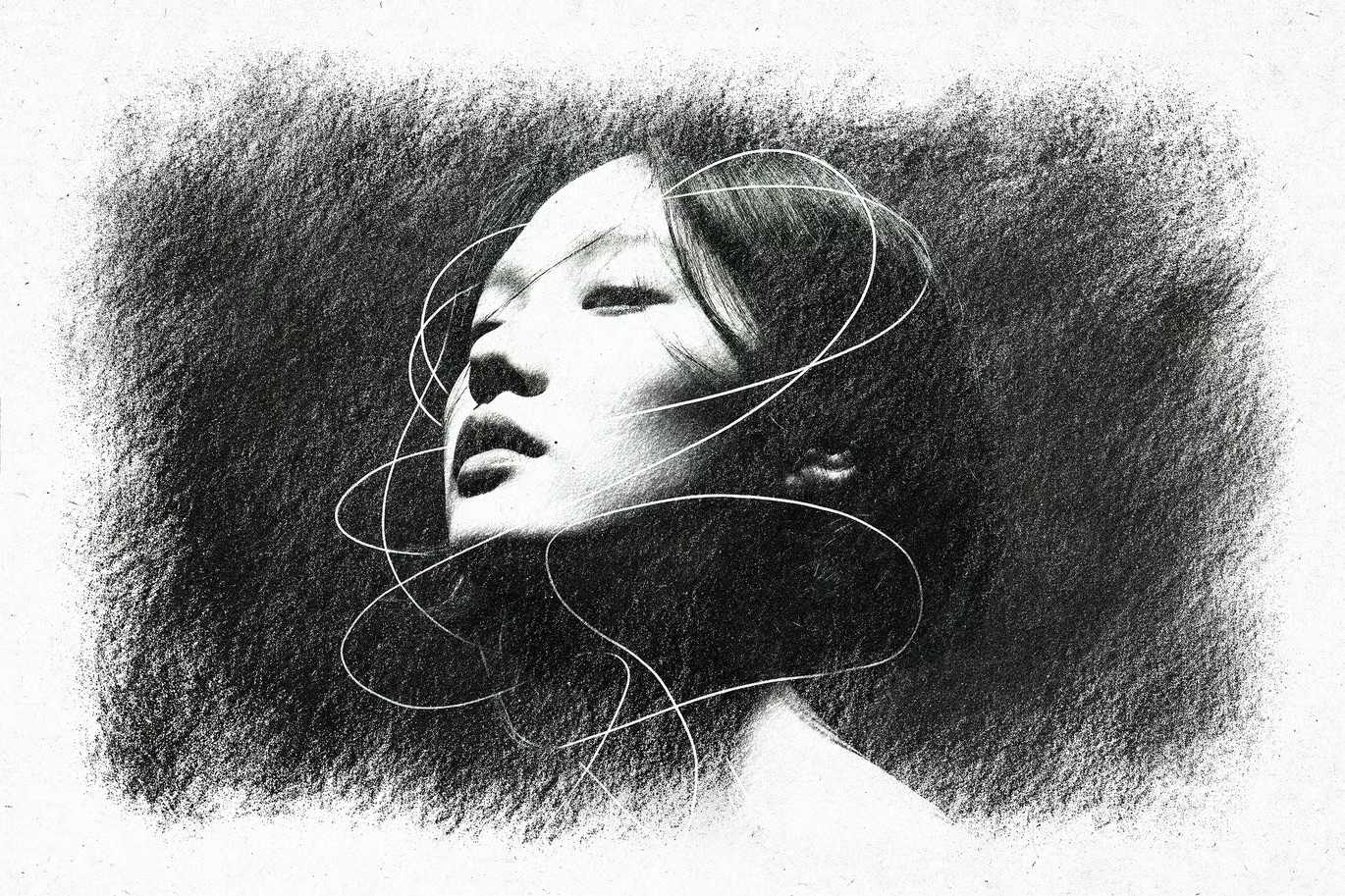 22 Sketch & Paint Photoshop Effects Bundle - Photoboto