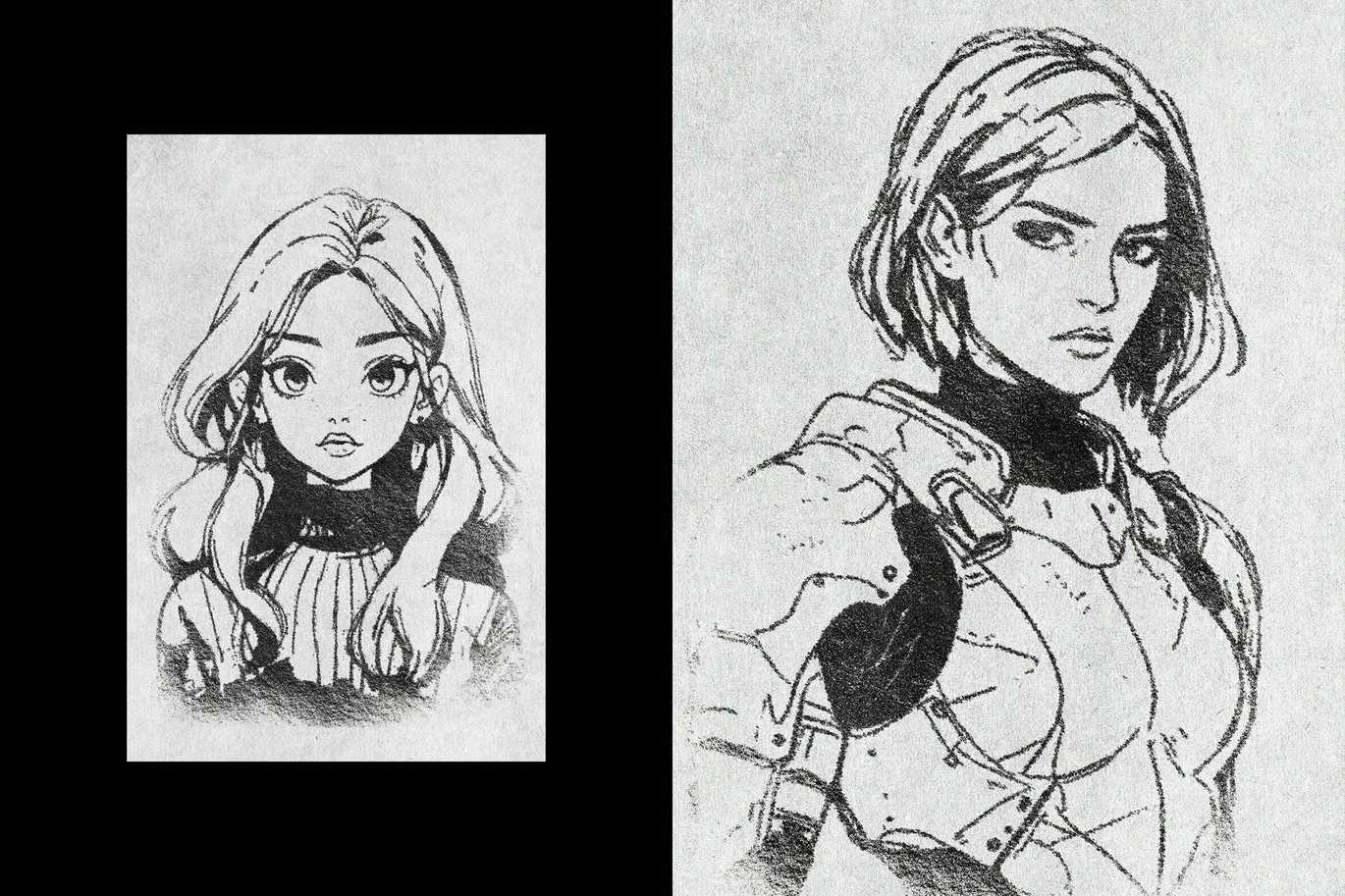 22 Sketch & Paint Photoshop Effects Bundle - Photoboto