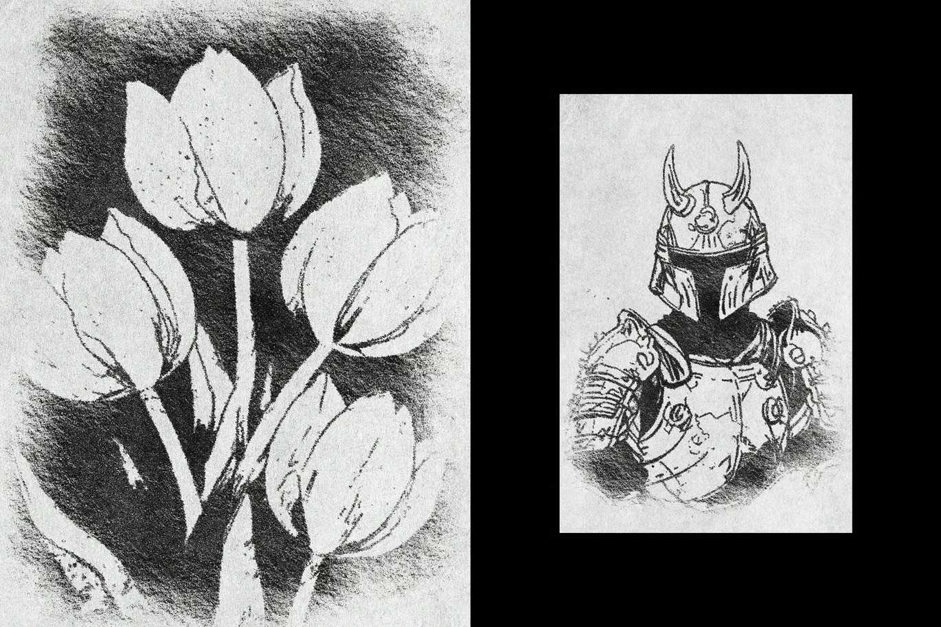 22 Sketch & Paint Photoshop Effects Bundle - Photoboto