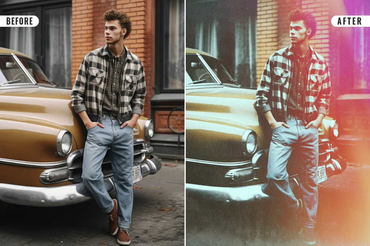 20 Cinematic Vintage Photoshop Effects Pack