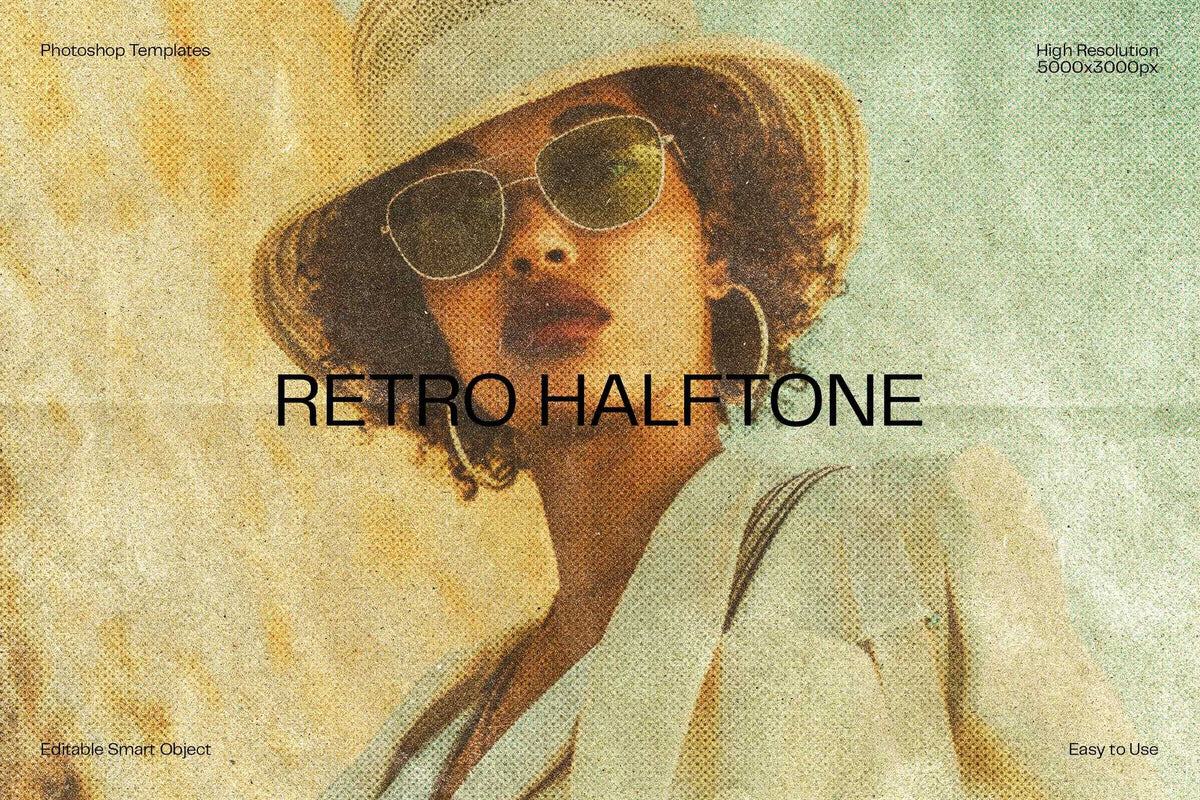 21 Heritage Retro Photoshop Templates Set - Photoboto