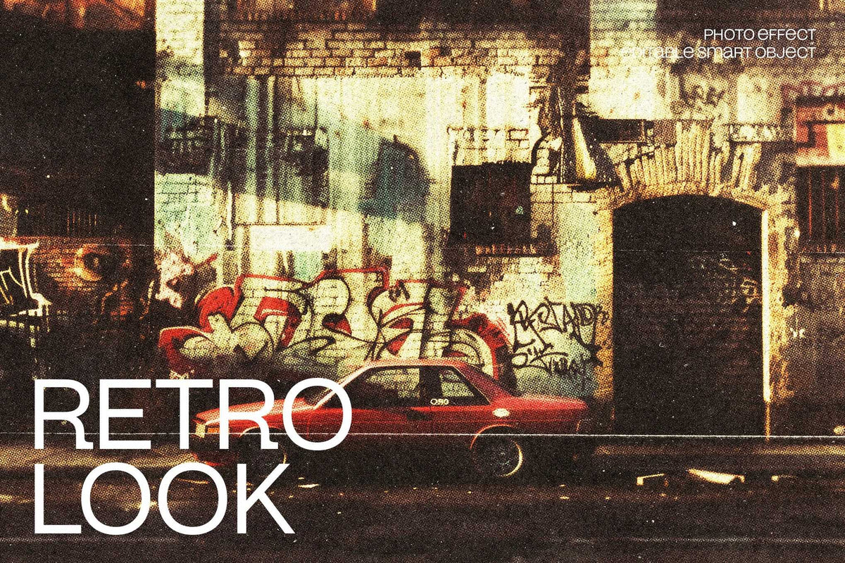 21 Heritage Retro Photoshop Templates Set - Photoboto