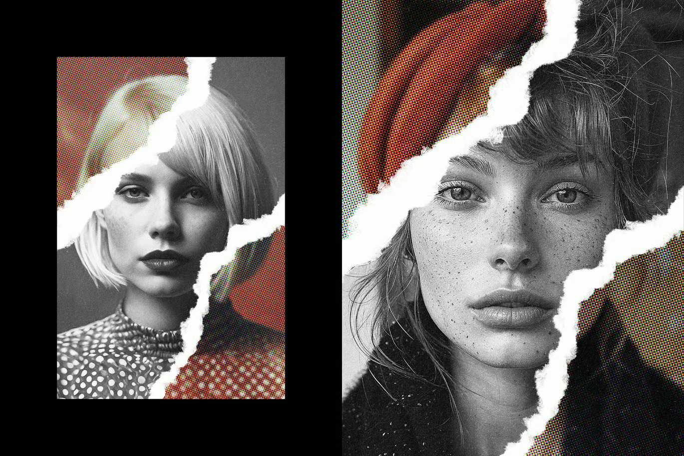 21 Retro Print Photoshop Effects Bundle - Photoboto