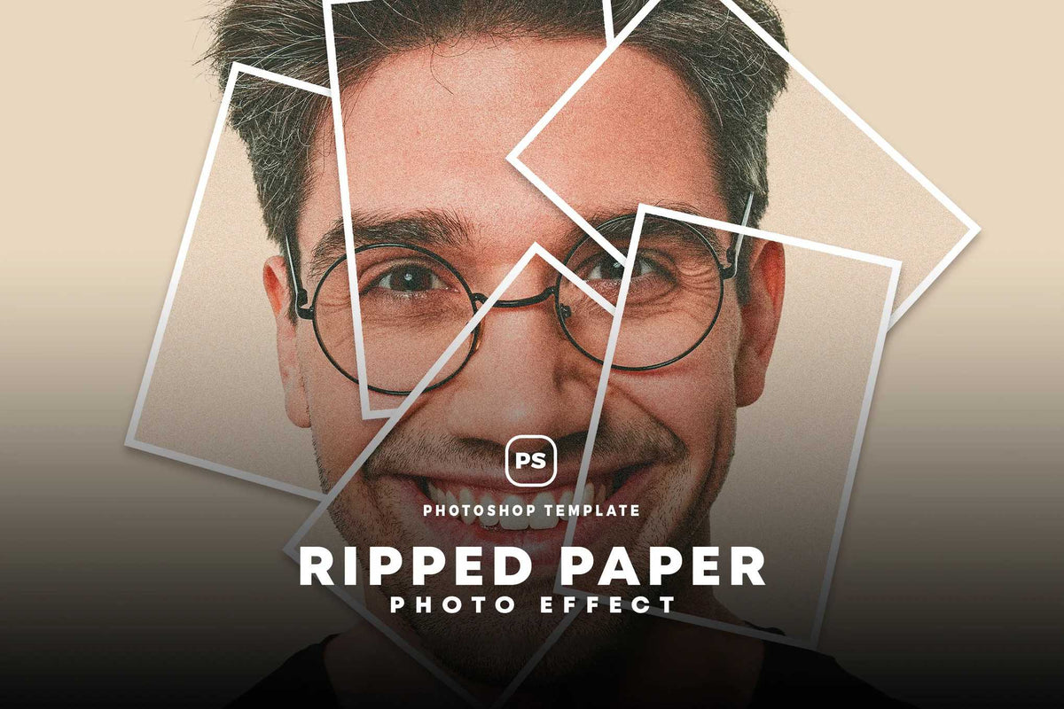 19 Studio-Grade Ripped Paper Photoshop Effects Bundle
