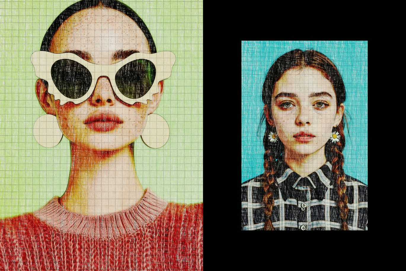 22 Sketch & Paint Photoshop Effects Bundle - Photoboto