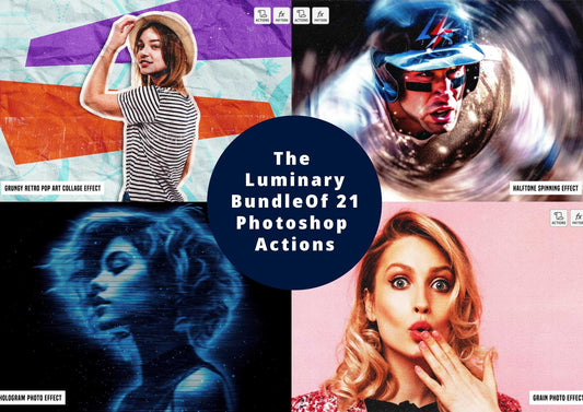 The Luminary Bundle Of 21 Photoshop Actions - Photoboto