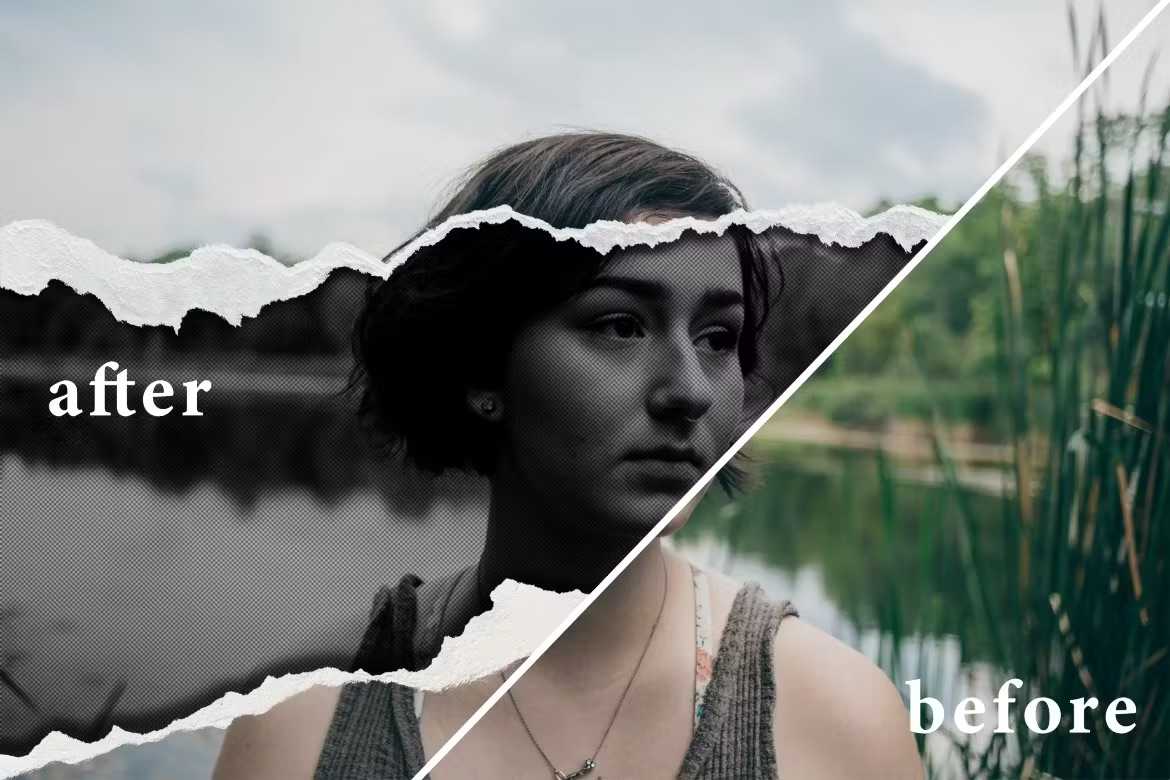 34 Torn Paper Photoshop Templates Bundle - Photoboto