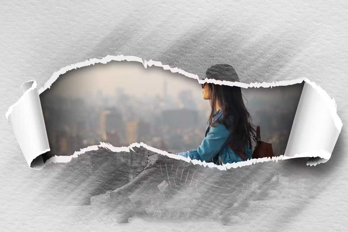 34 Torn Paper Photoshop Templates Bundle - Photoboto