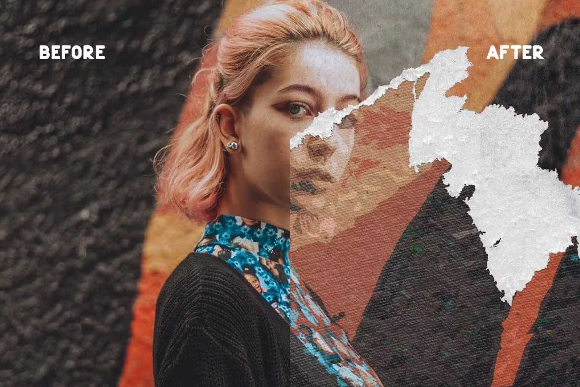 34 Torn Paper Photoshop Templates Bundle - Photoboto