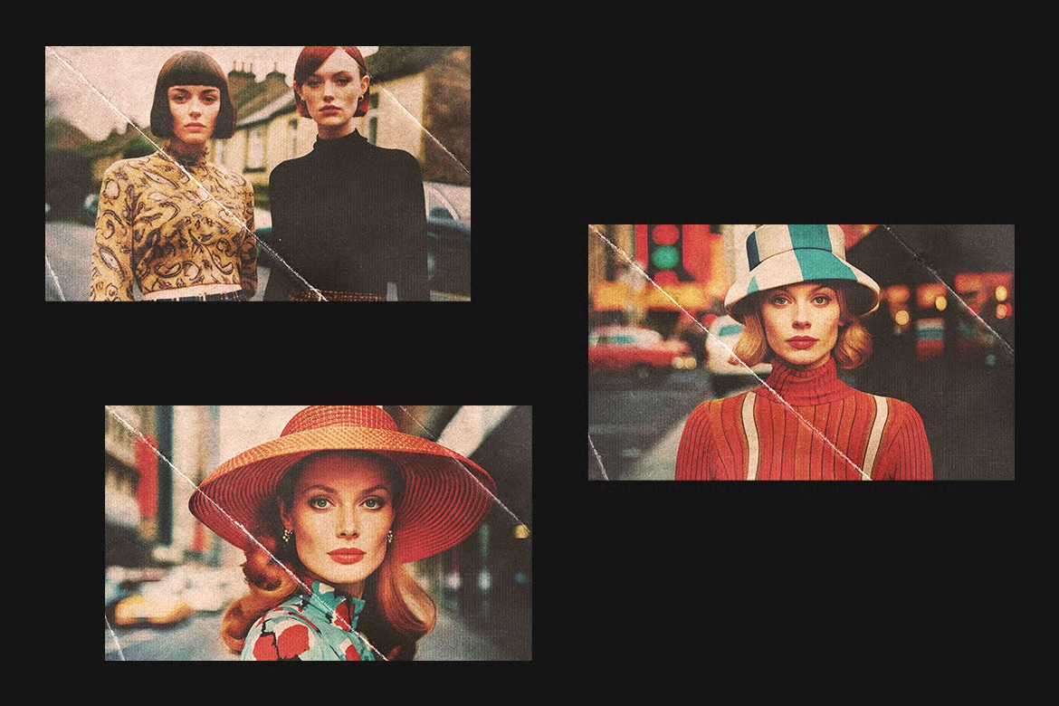 20 Retro Reimagined Photoshop Templates Pack - Photoboto