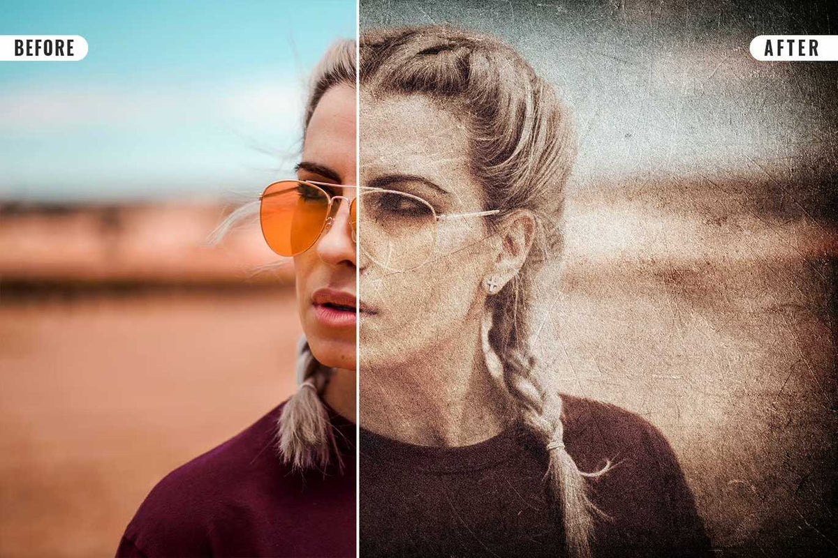 20 Cinematic Vintage Photoshop Effects Pack