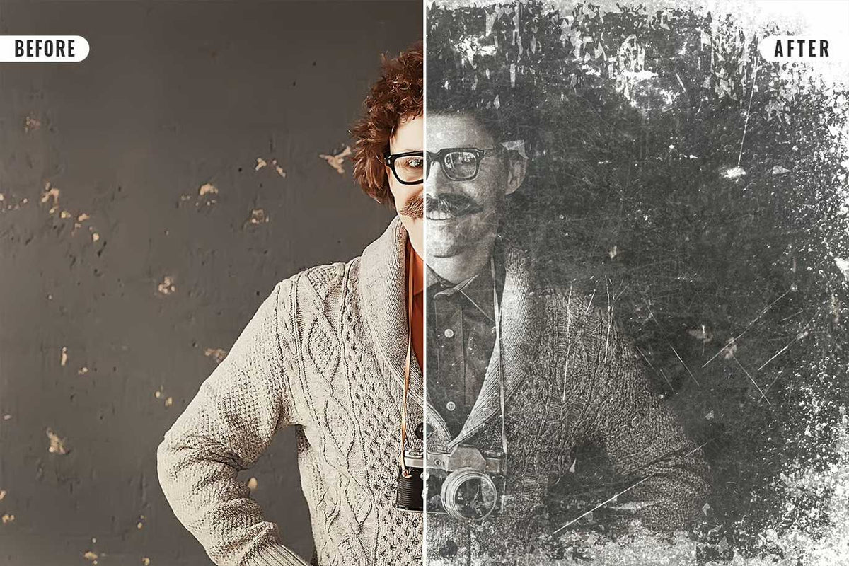 20 Cinematic Vintage Photoshop Effects Pack