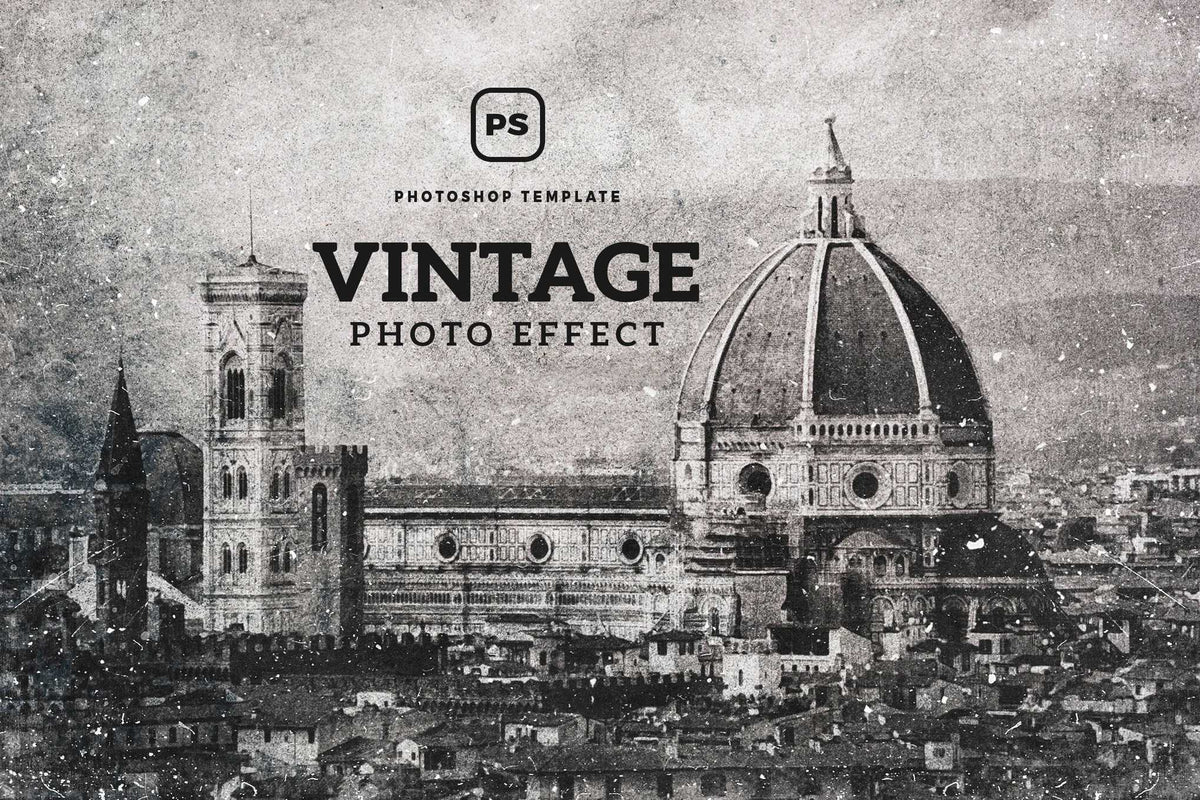 19 Aged Vintage Photoshop Effects Bundle