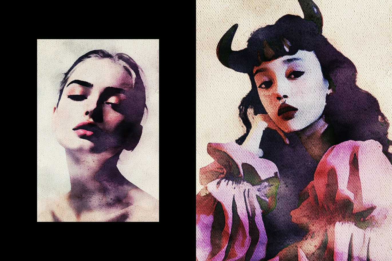 22 Sketch & Paint Photoshop Effects Bundle - Photoboto