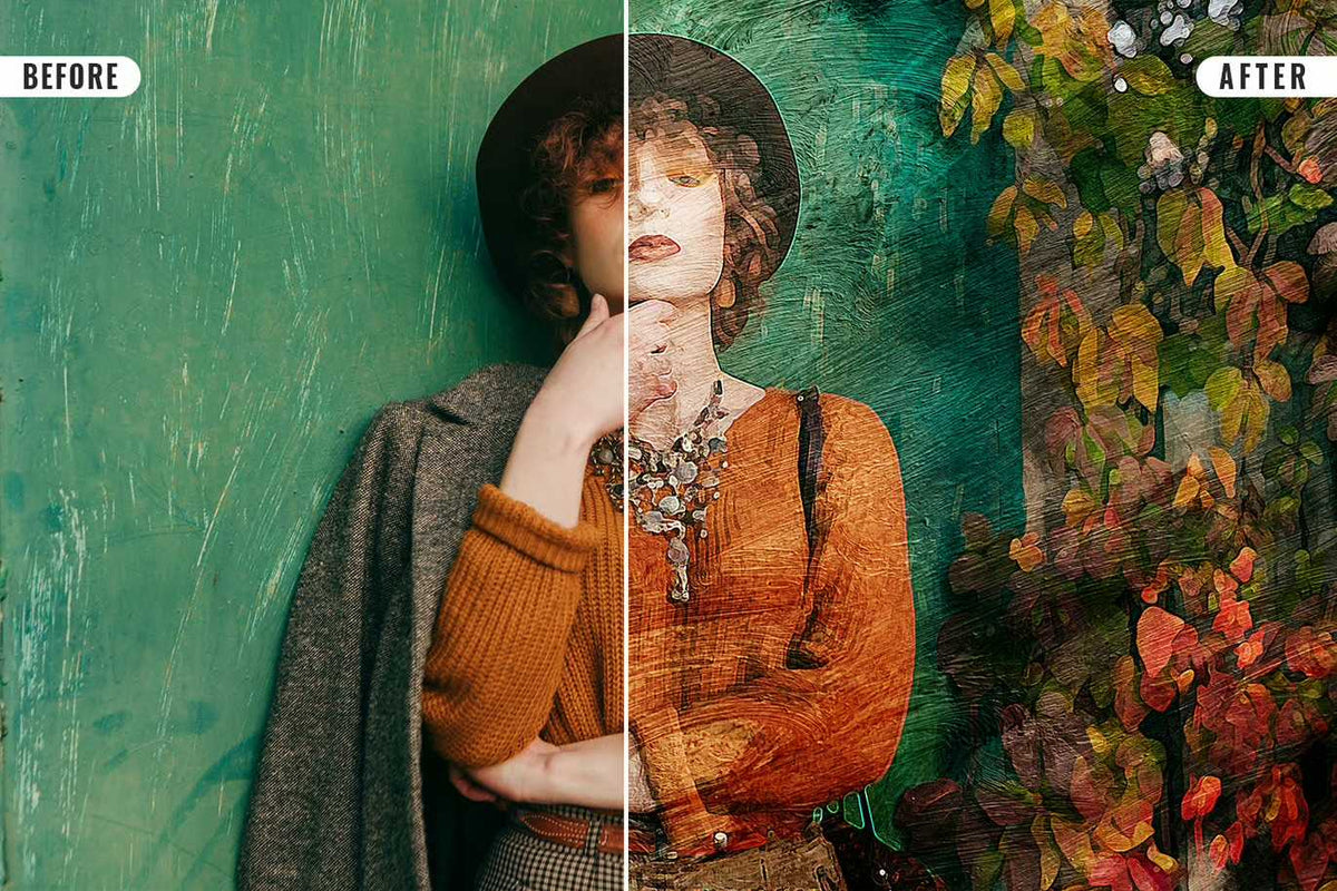 21 Painterly Watercolor Photoshop Effects Collection