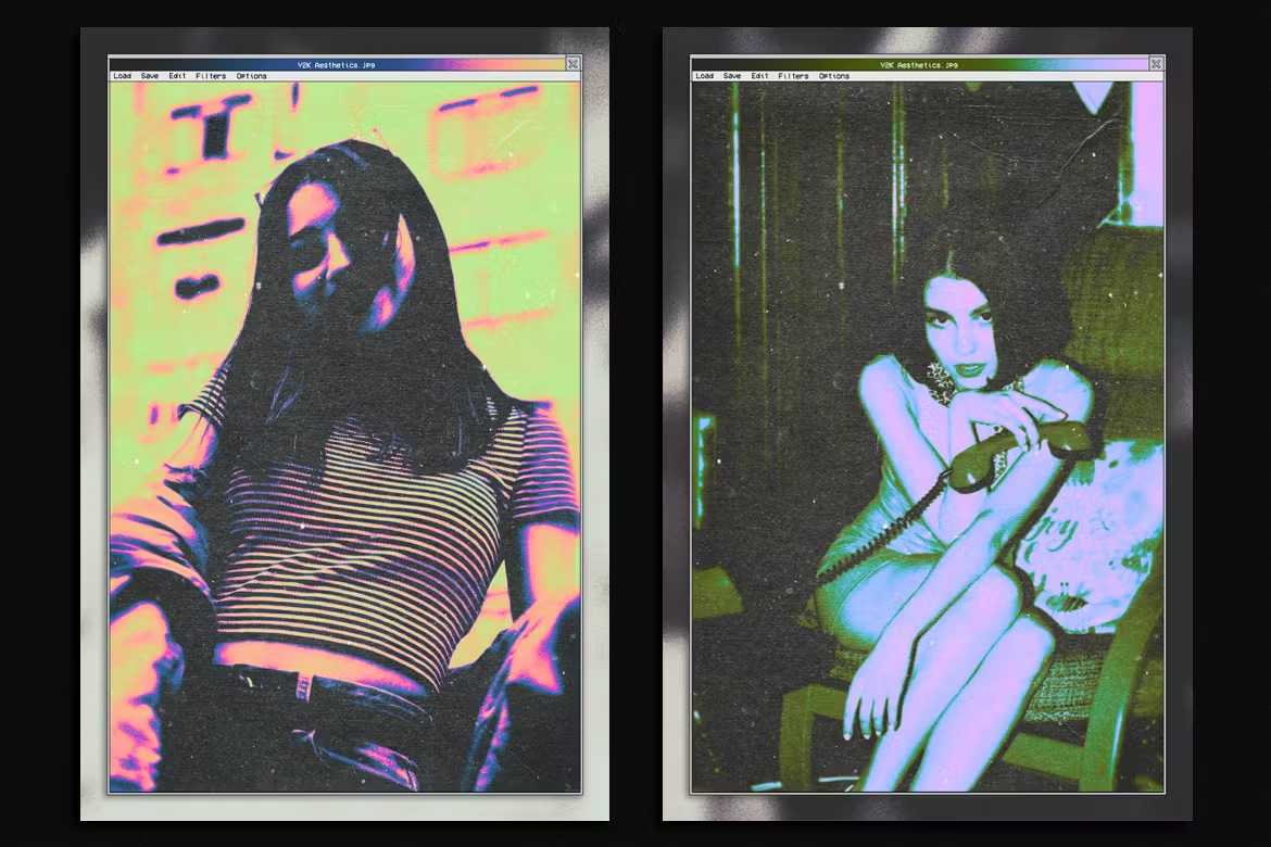 24 Nostalgic Photoshop Effects Bundle - Photoboto