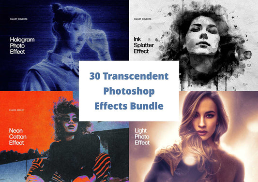 30 Transcendent Photoshop Effects Bundle - Photoboto