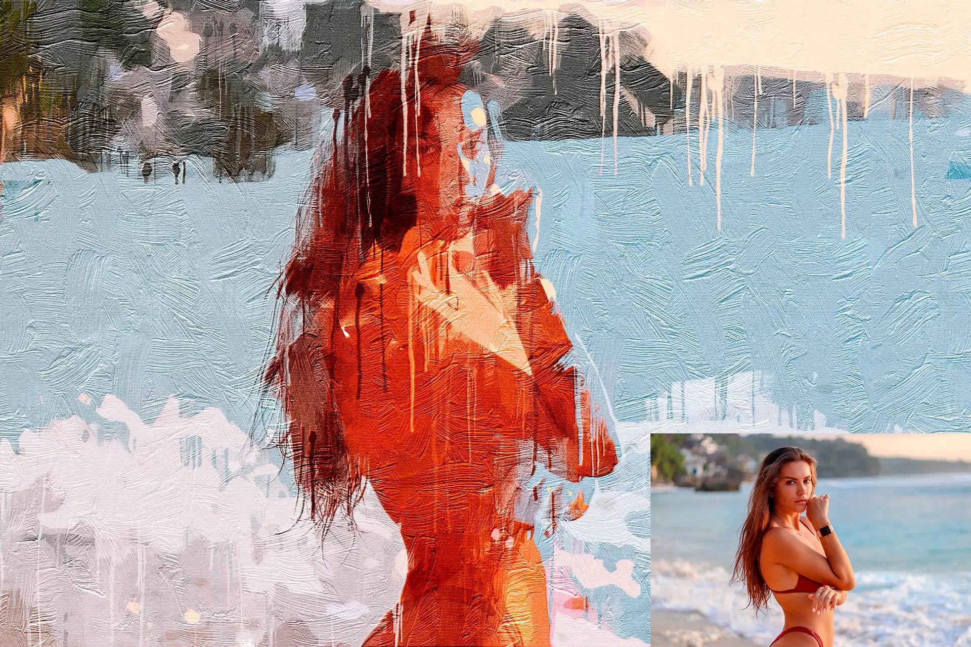 14 Plug And Play Painting Photoshop Actions Bundle - Photoboto