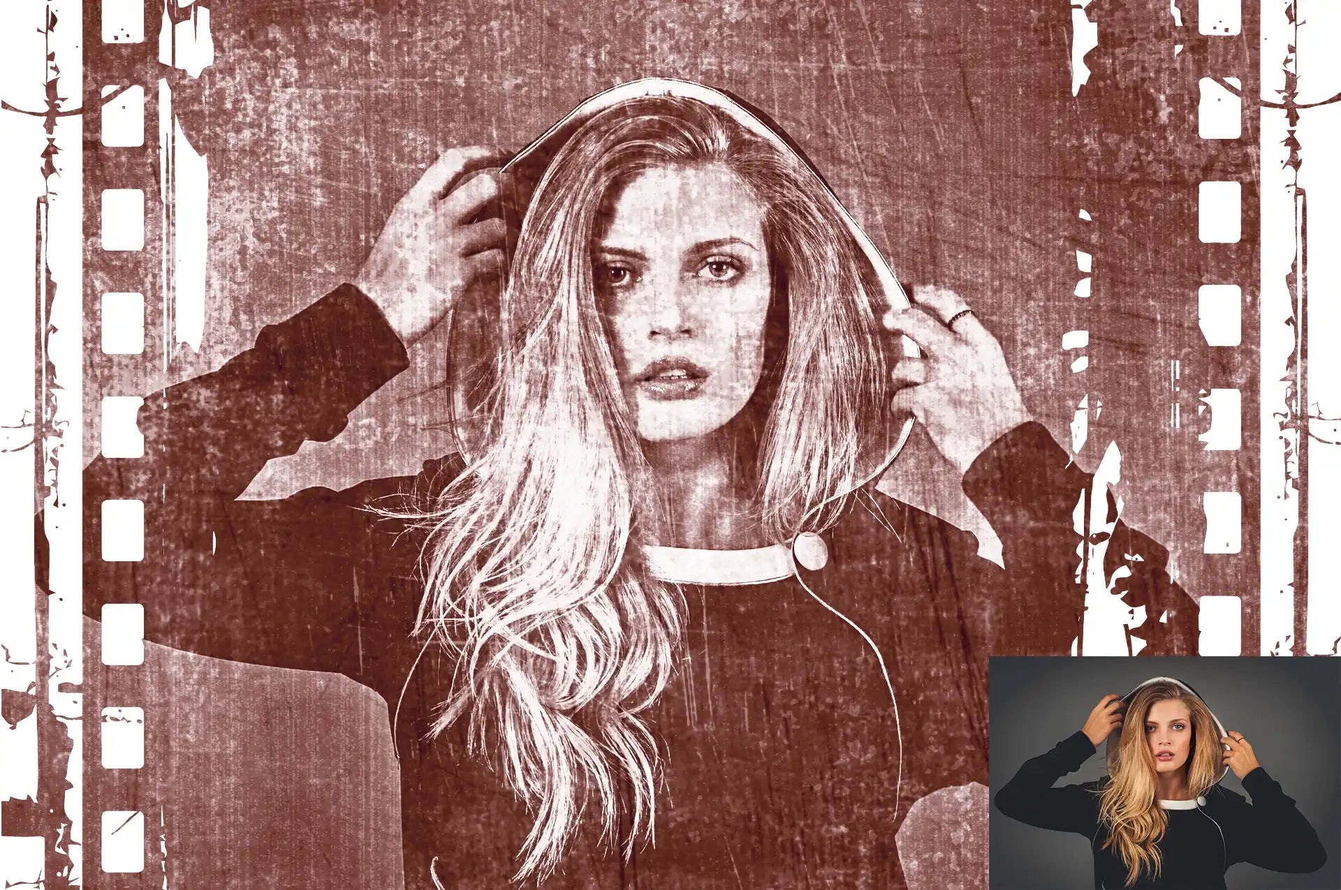 11 Exclusive Vintage Photoshop Actions Bundle - Photoboto