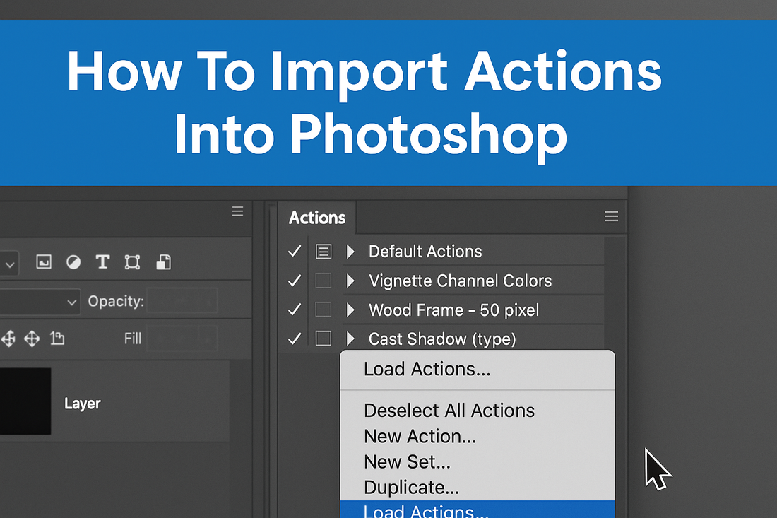 How To Import Actions Into Photoshop