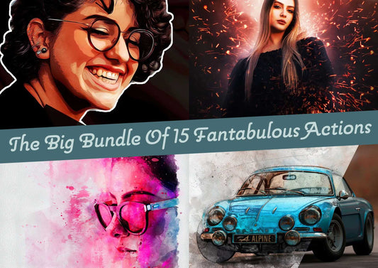The Big Bundle of 15 Fantabulous Actions - Photoboto
