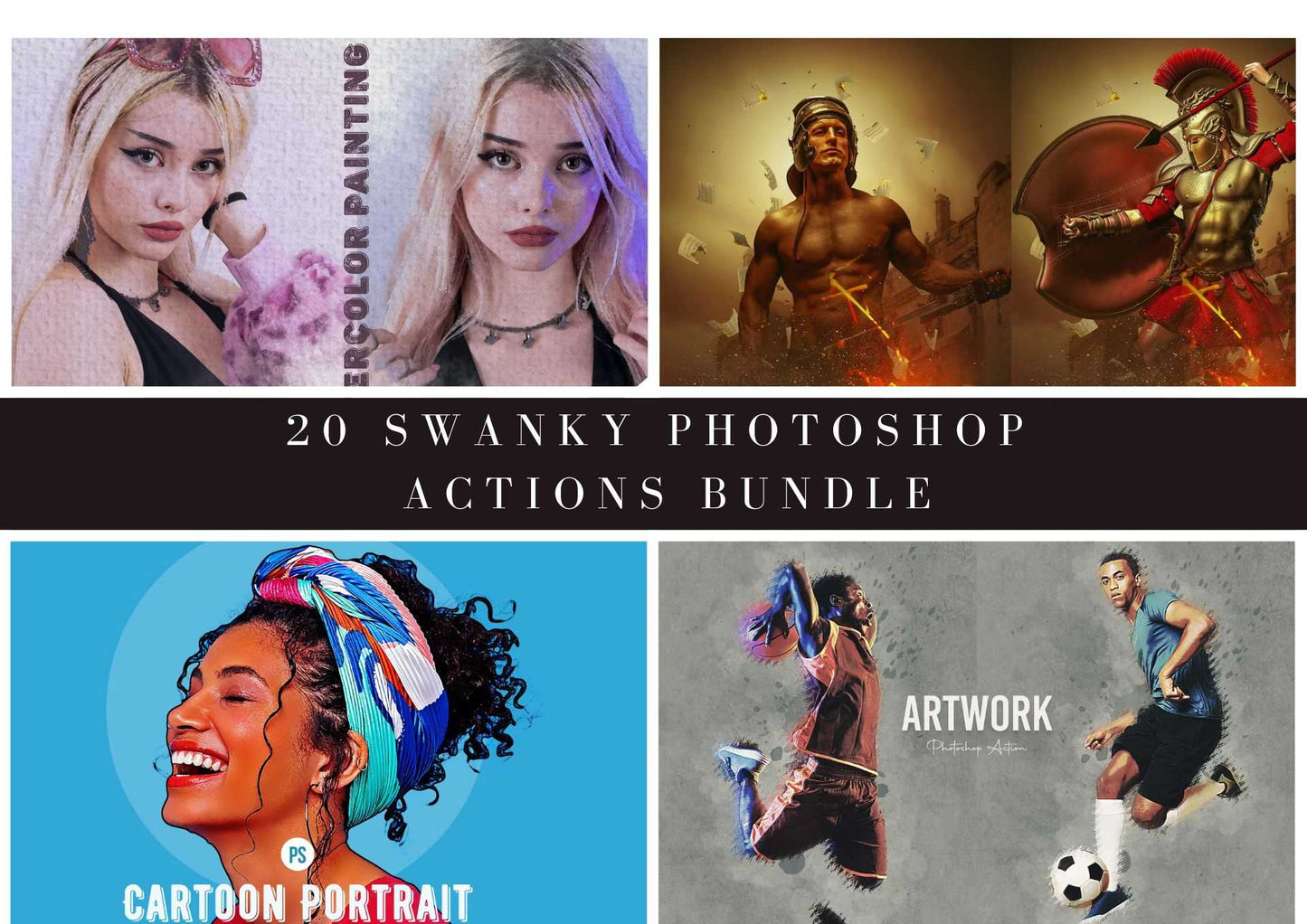 20 Swanky Photoshop Actions Bundle - Photoboto