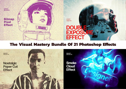 The Visual Mastery Bundle Of 21 Photoshop Effects